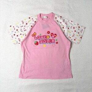 j-fashion graphic raglan sleeve baby tee